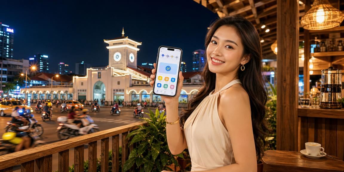 Người dùng TP.HCM thư giãn và truy cập casino trực tuyến trên điện thoại